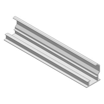 Alu inleg profiel onder H35mm L=6650mm