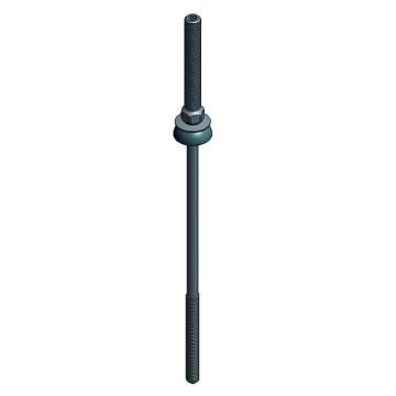 Rvs stokschroef M10x276mm stalen gording