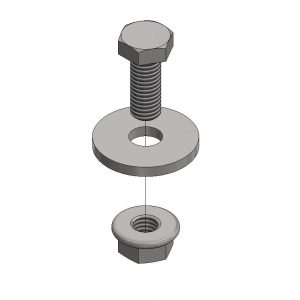 Van der Valk Producten bij Solartoday - Schroef/bout - Rvs hamerkop M8x20mm + ring + borgmoer