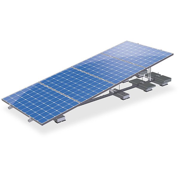 Van der Valk Producten bij Solartoday - Fotovoltage - montagesysteem - ValkQuattro - 4 panelen landscape - 10°