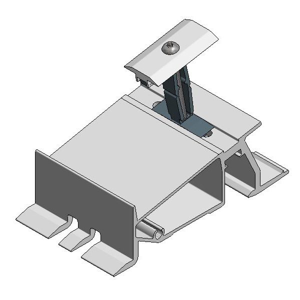 Van der Valk Producten bij Solartoday - Fotovoltage - verbindings- en bevestigingselementen - Alu voor voet ValkPro+ P/L10° midden