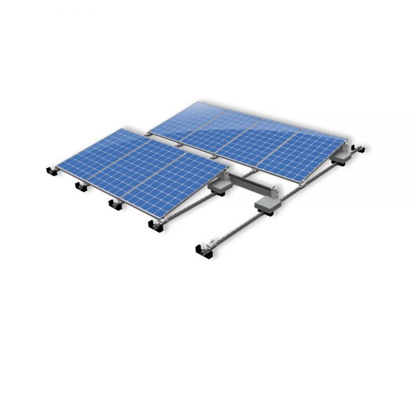 Van der Valk Producten bij Solartoday - Fotovoltage - verbindings- en bevestigingselementen - Alu achter voet ValkPro+ P10° zijkant